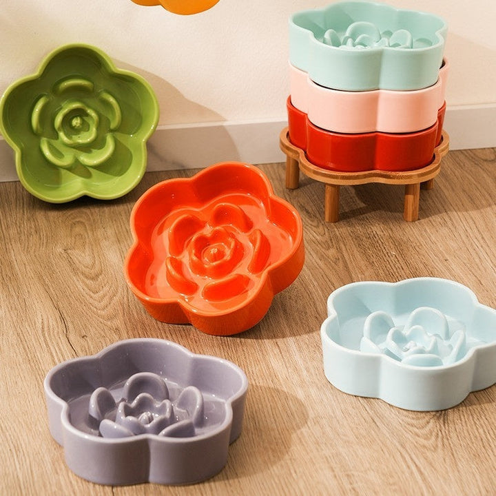 Ceramic Slow Feeding Pet Bowl - A Must-Have for Your Furry Friend