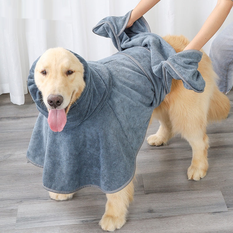 Pet Cotton Bath Towel Quick Dry Absorbent Grooming Cloth