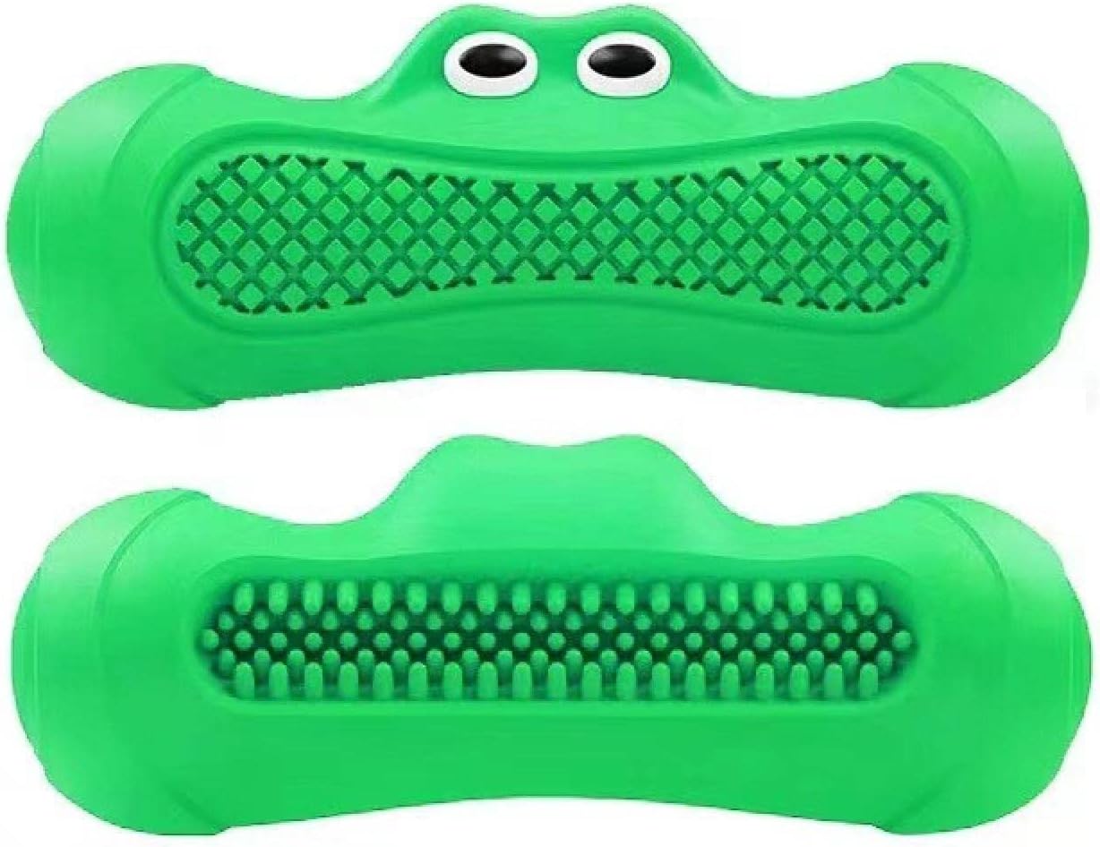 Vocal Rugby Rubber Teething Chew Toy Bite Resistant Pet Dental Toy