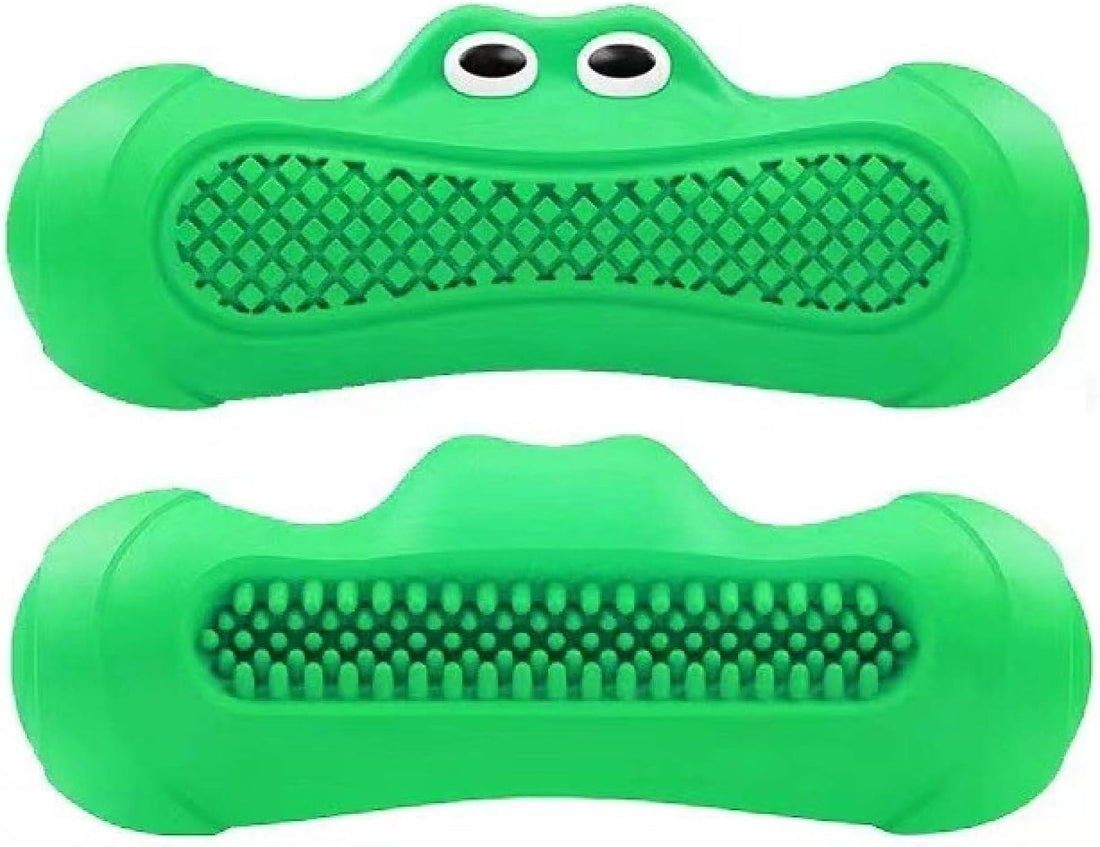 Vocal Rugby Rubber Teething Chew Toy Bite Resistant Pet Dental Toy