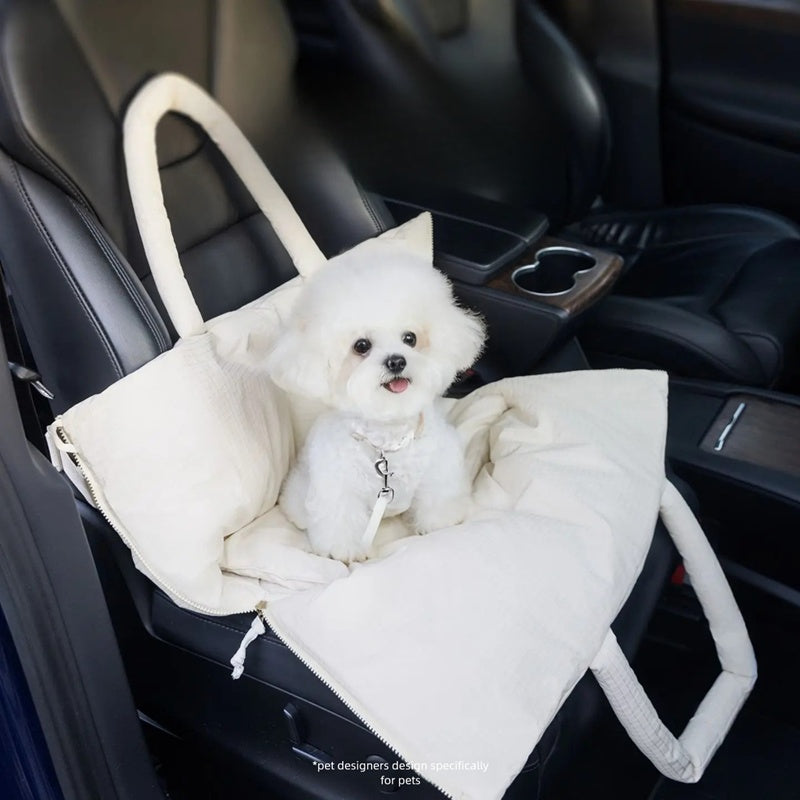 Pet Car Seat Carrier Adjustable Safety Leash Travel Bag