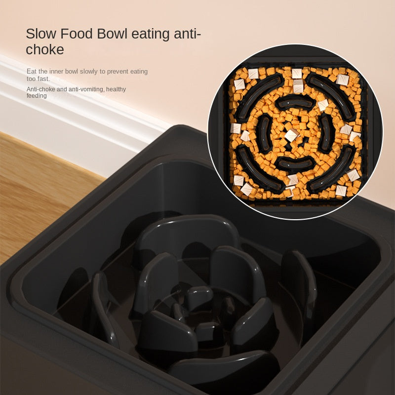 Adjustable Stainless Double Bowl Pet Feeding Stand