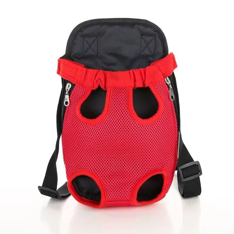 Pet Carrier Backpack Breathable Adjustable Front Travel Bag