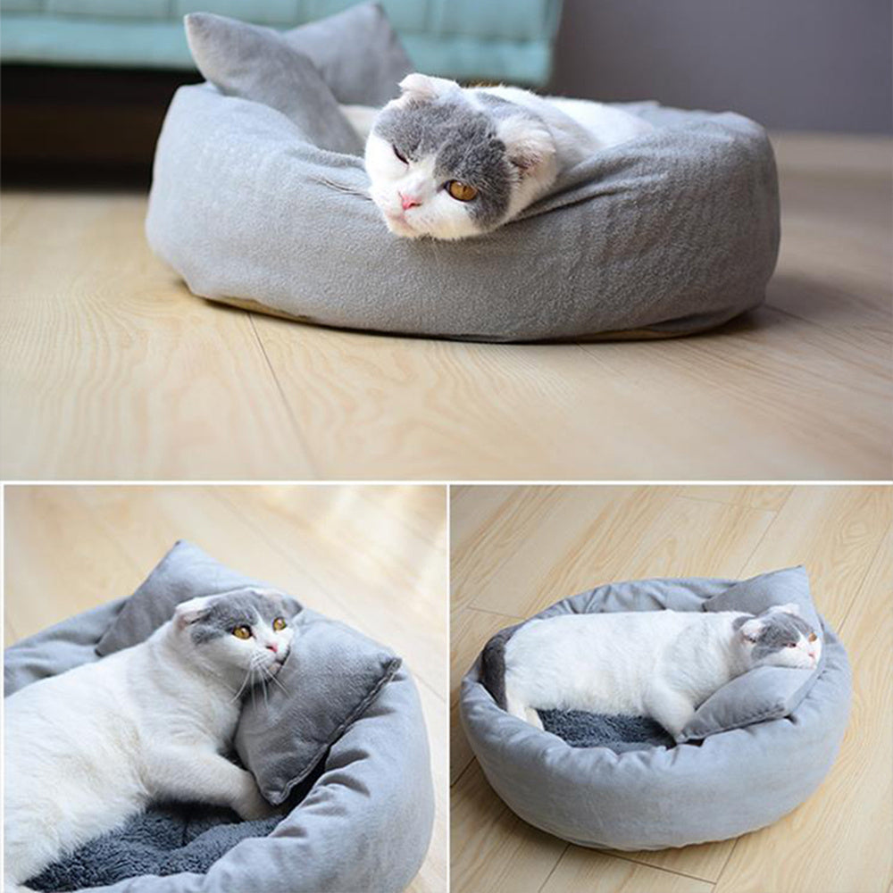 Soft Round Plush Pet Sleeping Mat Bed
