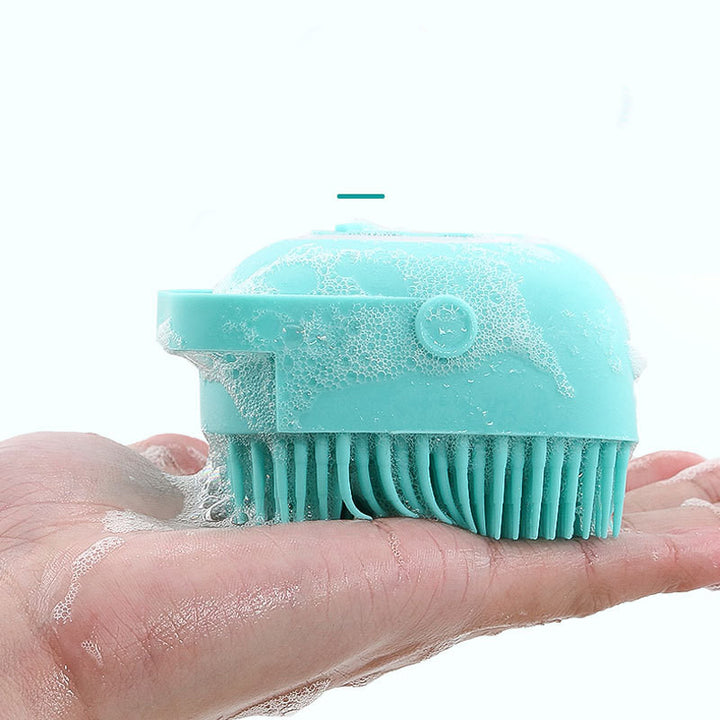 Pet Silicone Bath Brush Massage Grooming Tool