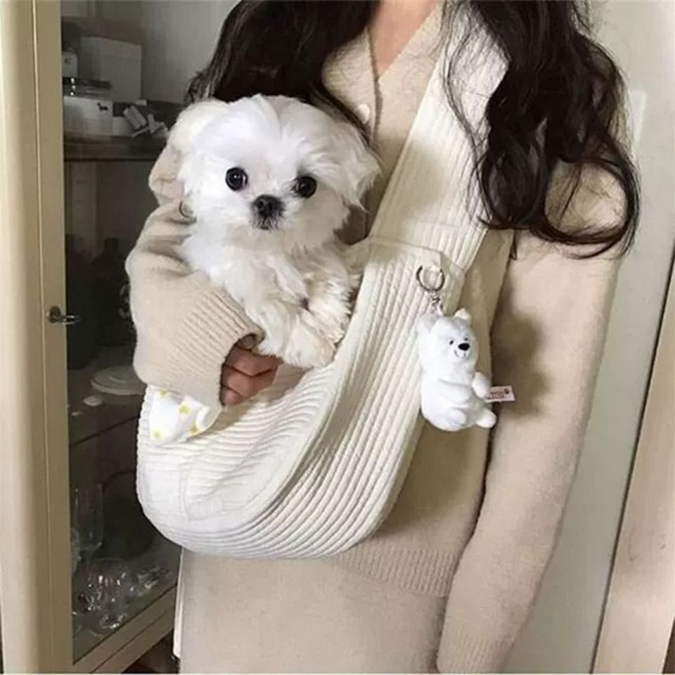 Pet Carrier Handmade Canvas Travel Shoulder Tote Bag