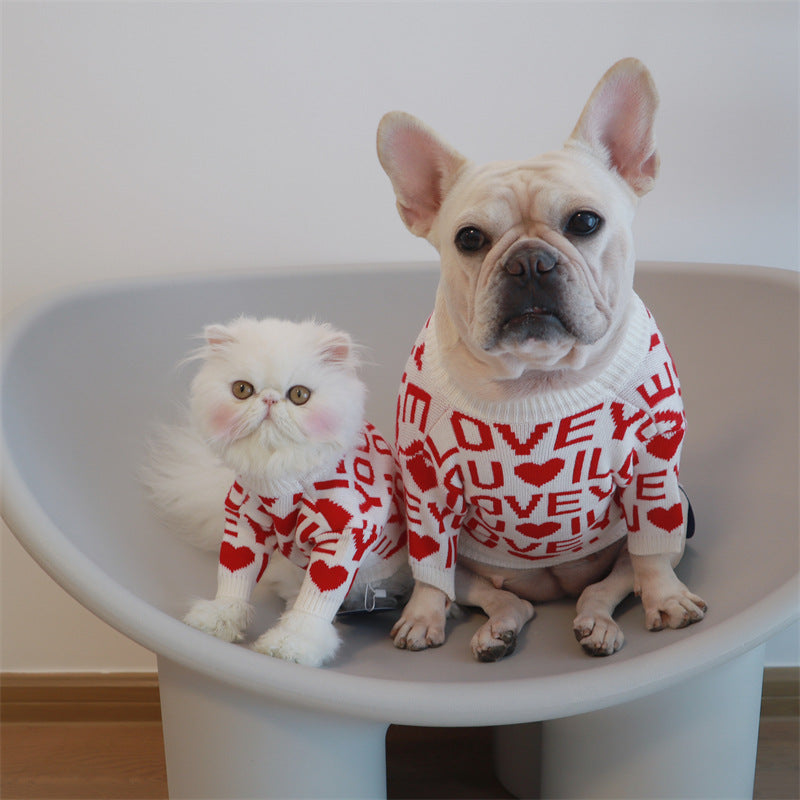 Warm Padded Pet Sweater Clothing