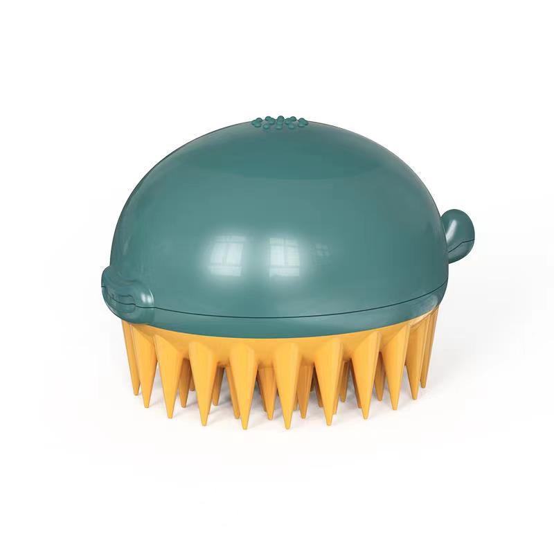 Pet Bath Brush Refillable Gel Massage Grooming Tool