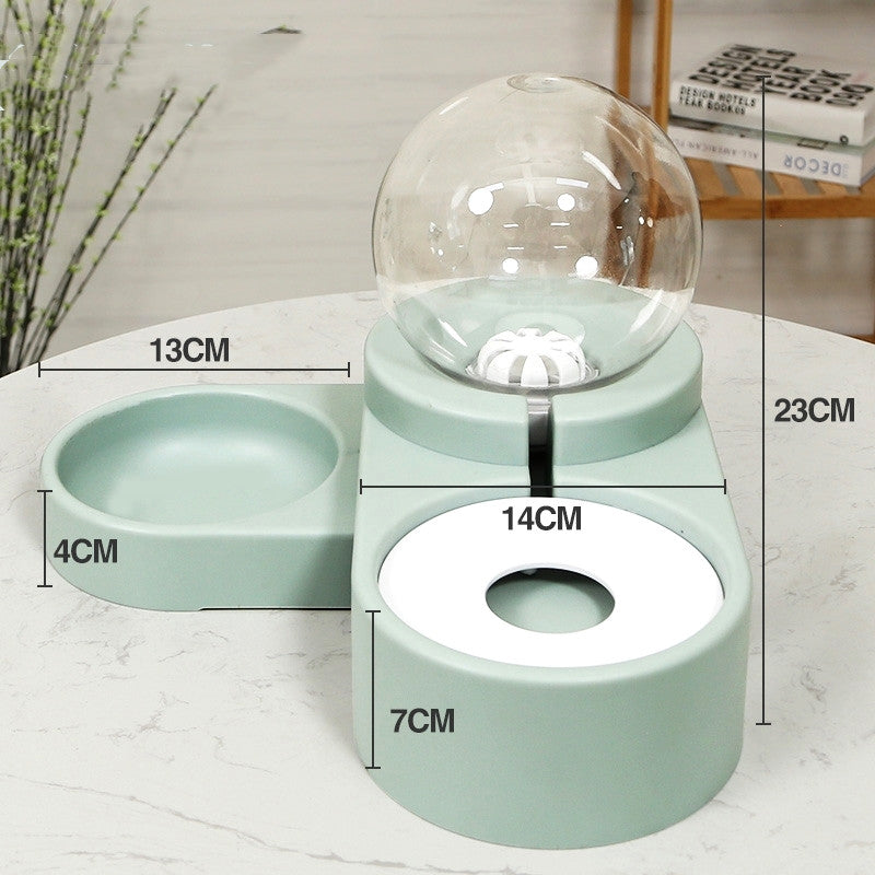 Automatic Bubble Fountain Pet Feeding Water Dispenser Bowl