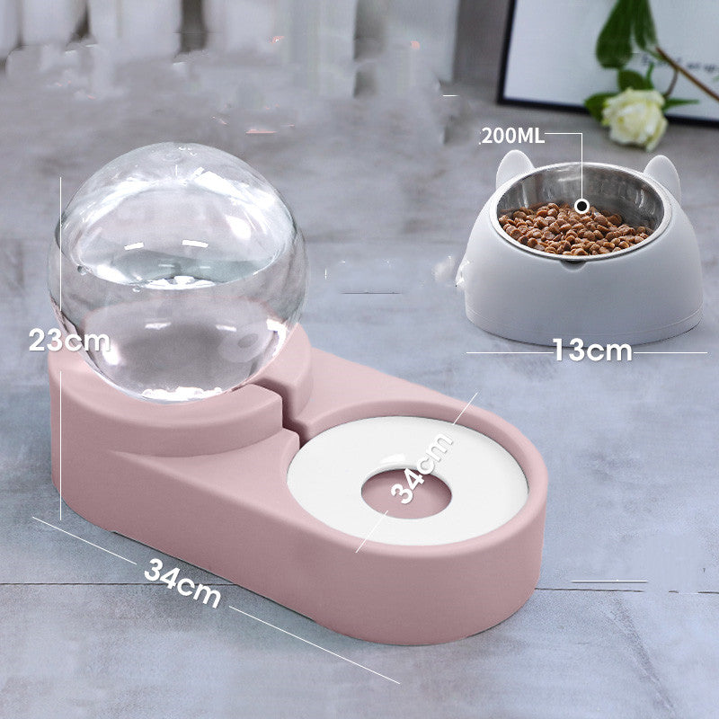 Automatic Bubble Fountain Pet Feeding Water Dispenser Bowl