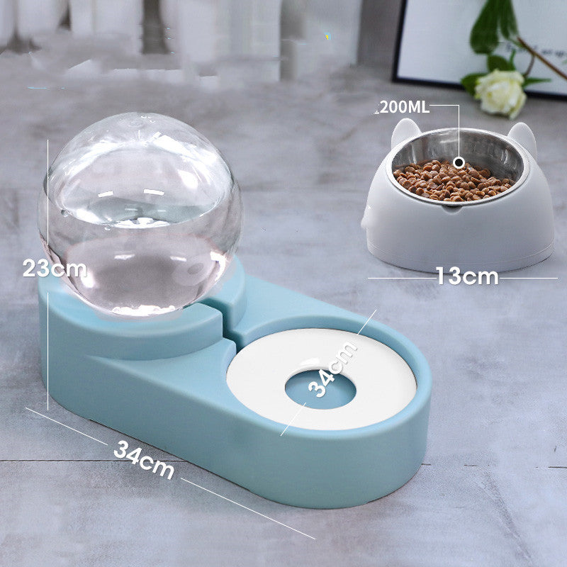 Automatic Bubble Fountain Pet Feeding Water Dispenser Bowl