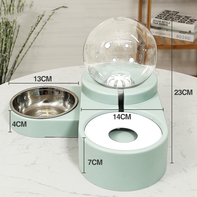 Automatic Bubble Fountain Pet Feeding Water Dispenser Bowl
