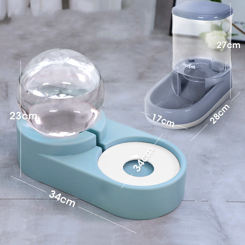 Automatic Bubble Fountain Pet Feeding Water Dispenser Bowl