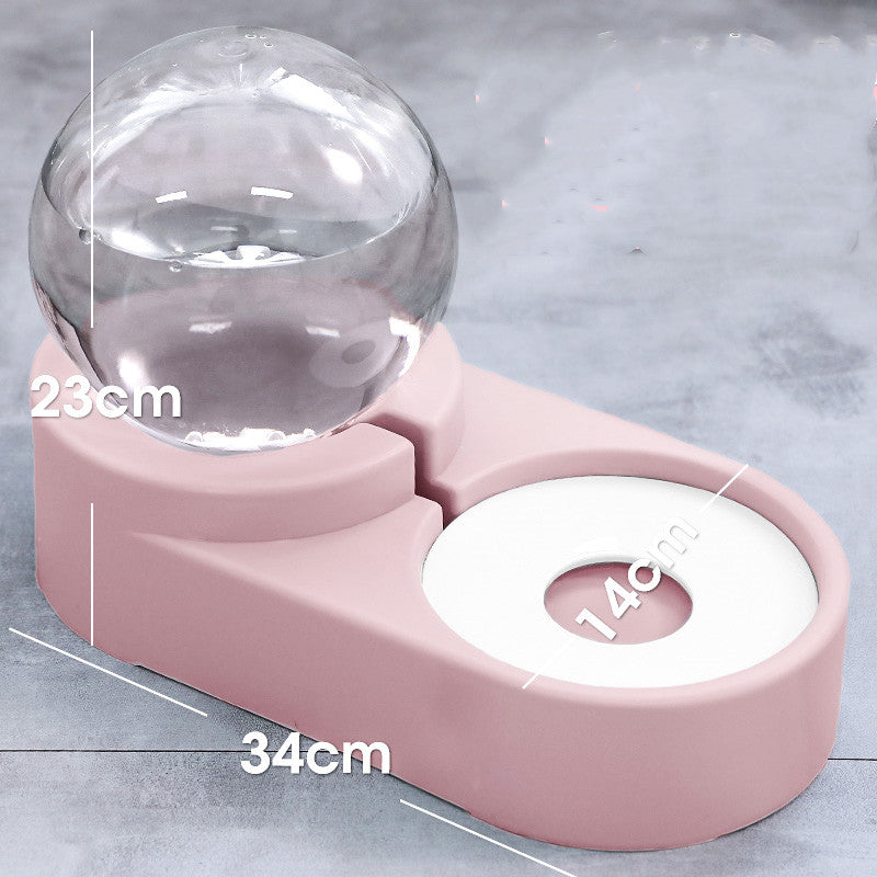 Automatic Bubble Fountain Pet Feeding Water Dispenser Bowl