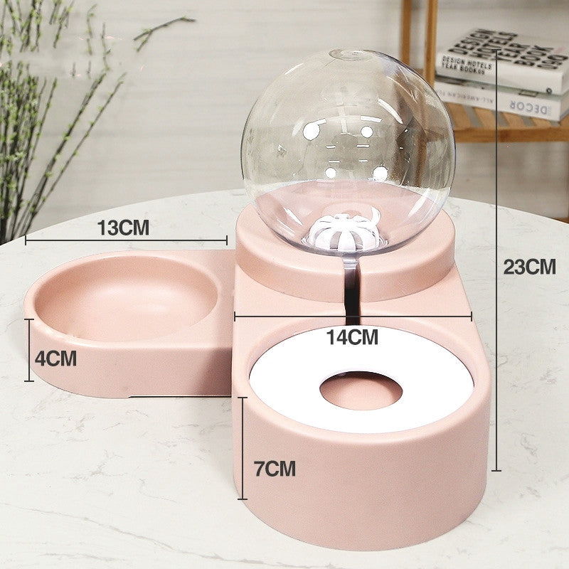Automatic Bubble Fountain Pet Feeding Water Dispenser Bowl