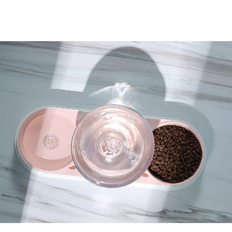 Automatic Plastic Pet Feeding And Water Dispenser Bowl