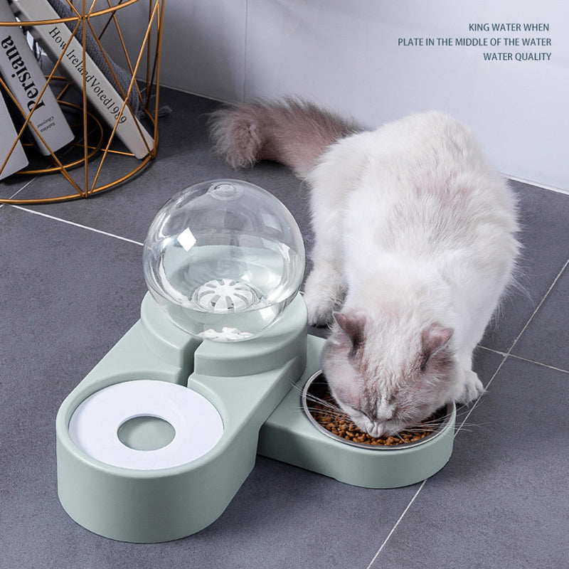 Automatic Bubble Fountain Pet Feeding Water Dispenser Bowl