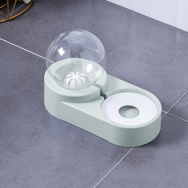 Automatic Bubble Fountain Pet Feeding Water Dispenser Bowl
