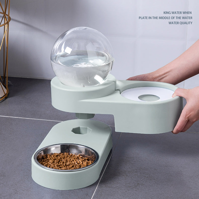 Automatic Bubble Fountain Pet Feeding Water Dispenser Bowl