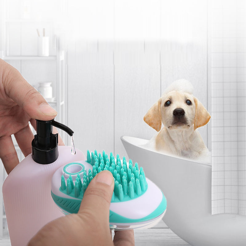 Pet Bath Brush Massage Hair Removal Grooming Beauty Tool