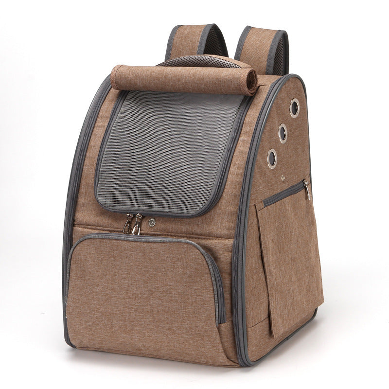 Pet Carrier Foldable Breathable Backpack Travel Bag