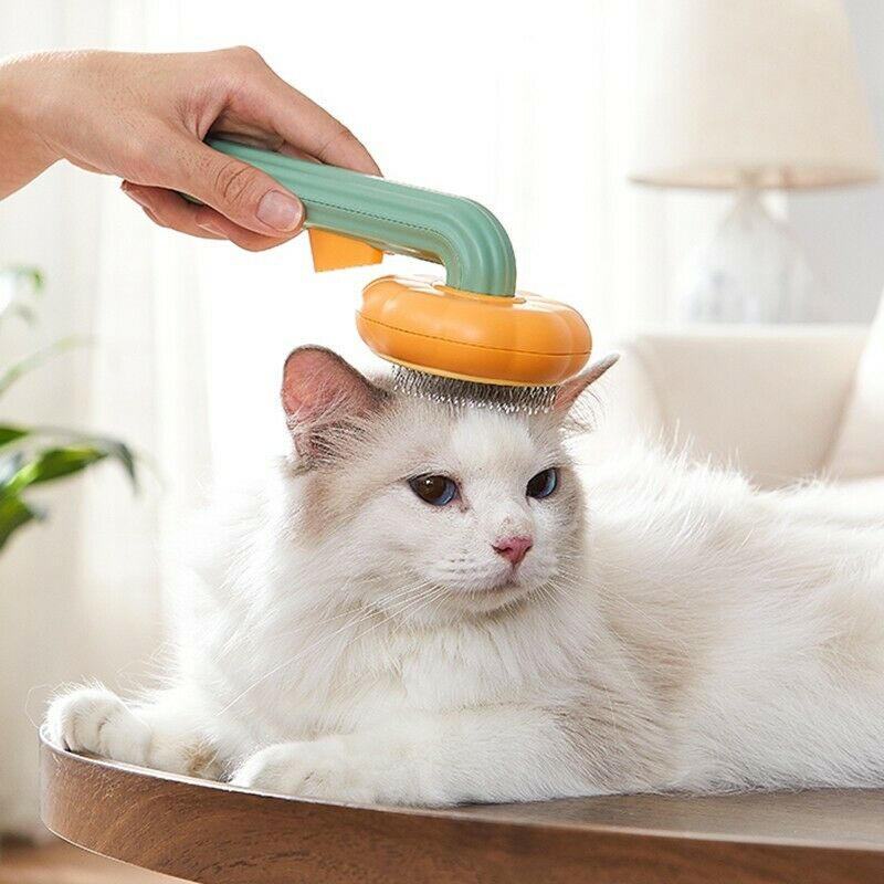 Pet Grooming Slicker Brush Self Cleaning Hair Removal Tool