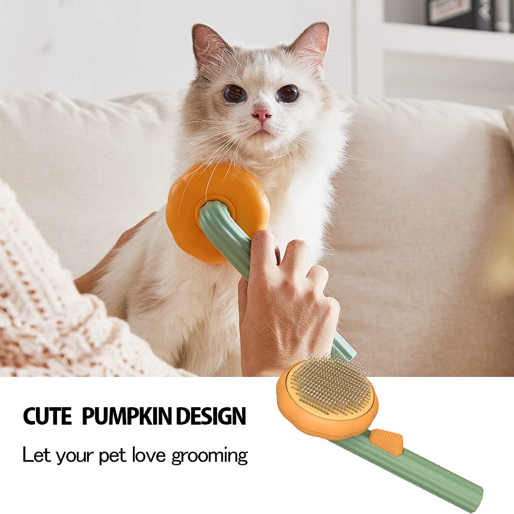 Pet Grooming Slicker Brush Self Cleaning Hair Removal Tool