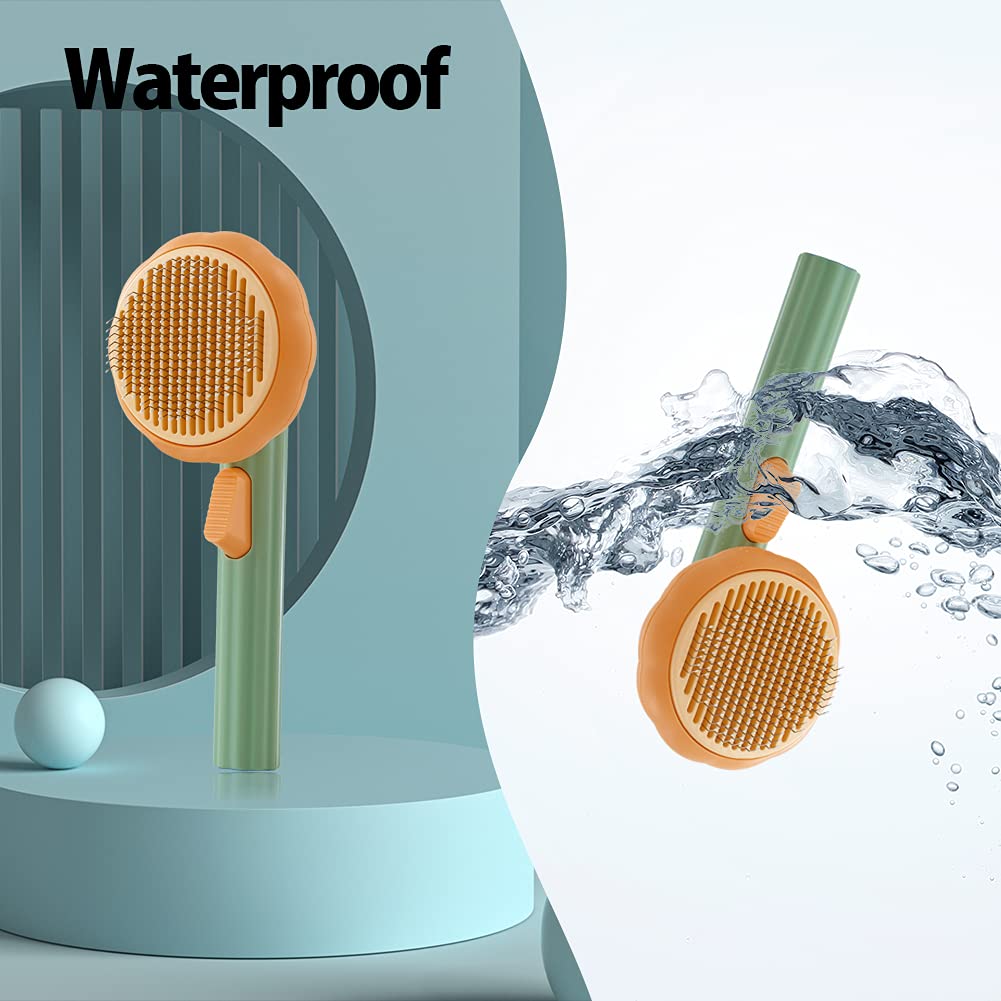 Pet Grooming Slicker Brush Self Cleaning Hair Removal Tool