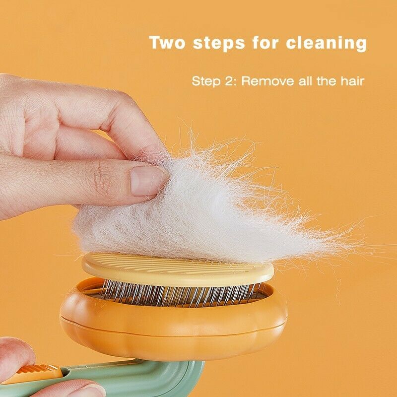 Pet Grooming Slicker Brush Self Cleaning Hair Removal Tool
