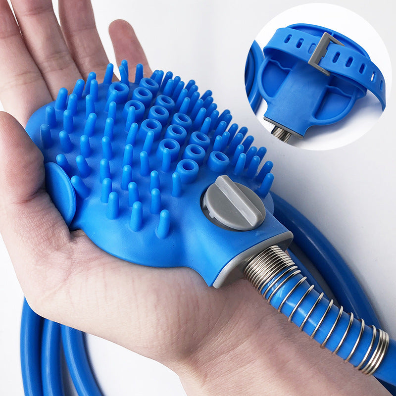 Pet Bath Brush Outdoor Shower Cleaning Grooming Tool