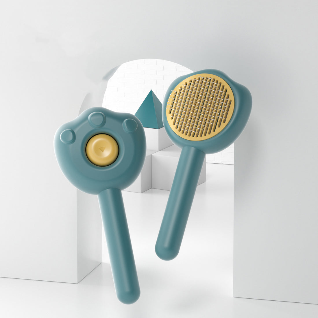 Pet Grooming Comb Self Cleaning Hair Removal Brush Too