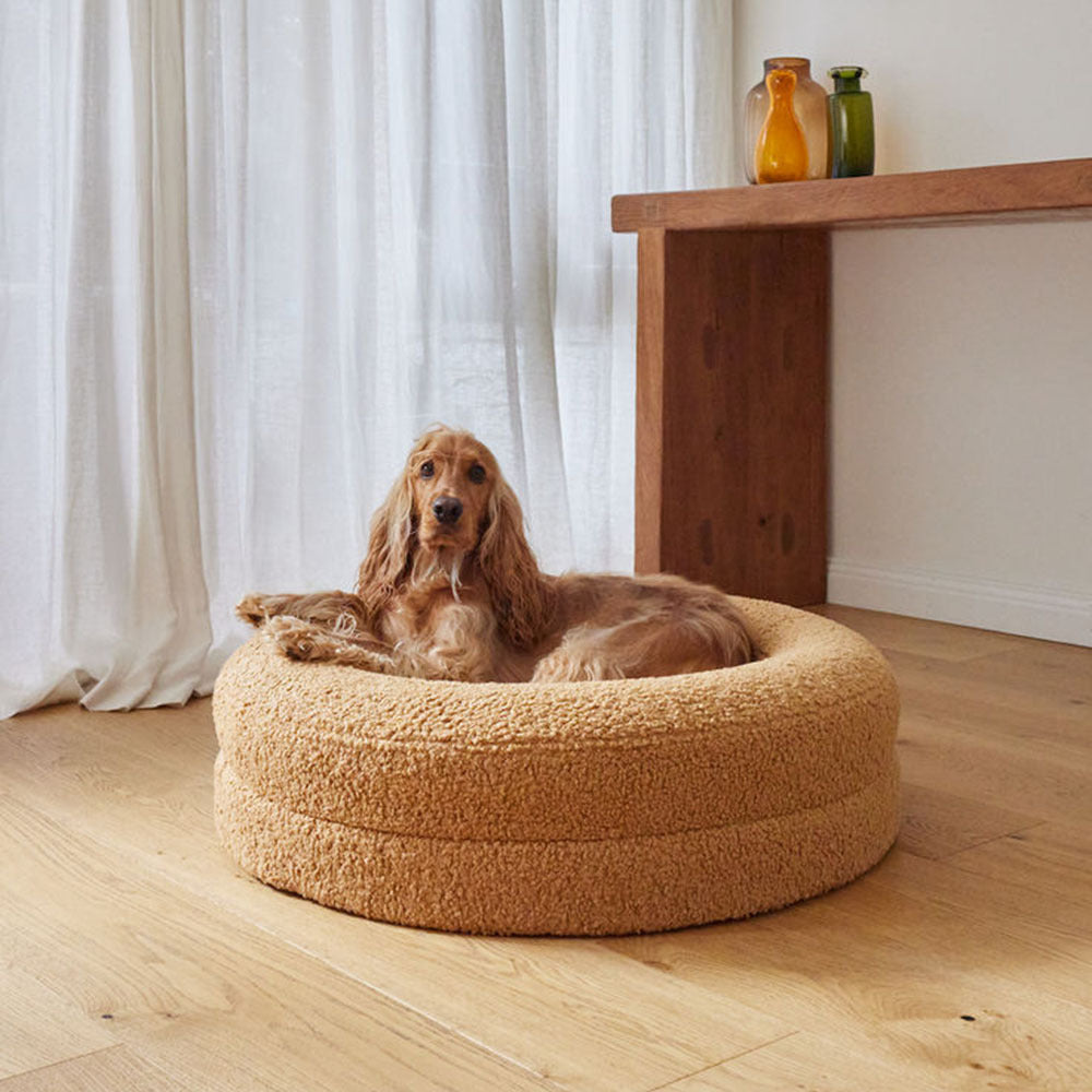 Solid Color Round Leisure Pet Bed Nest