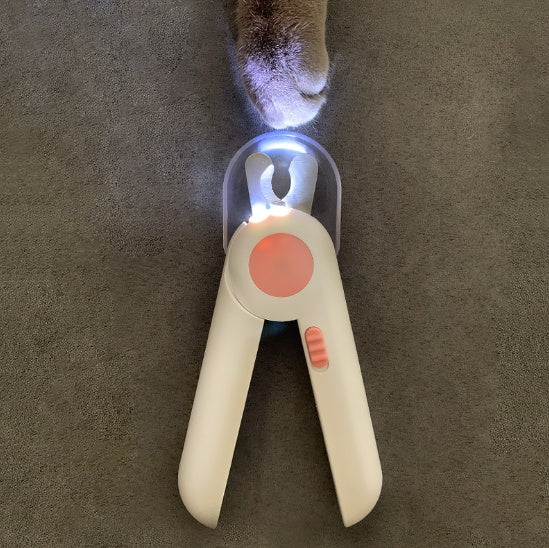 Pet Nail Clipper LED Light Safety Grooming Tool