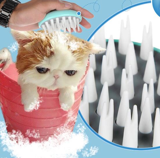 Pet Bath Brush Massage Grooming Cleaning Tool