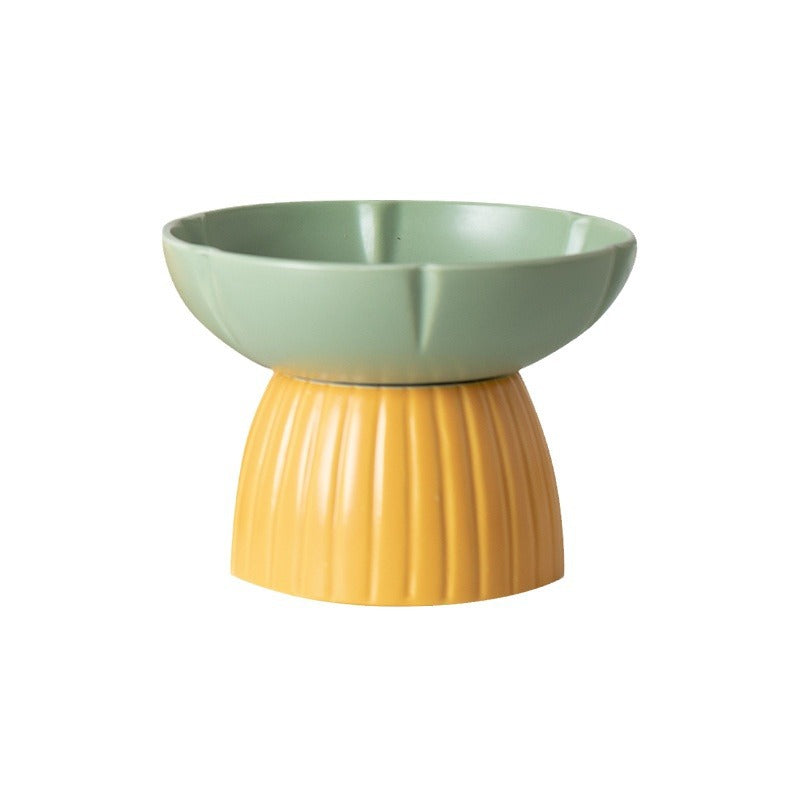Candy Color Ceramic Feeding Pet Bowl