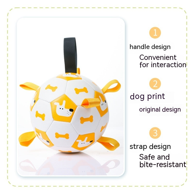 Interactive Football Training Bite Chew Teething Pet Ball Toy