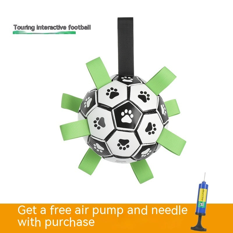 Interactive Football Training Bite Chew Teething Pet Ball Toy