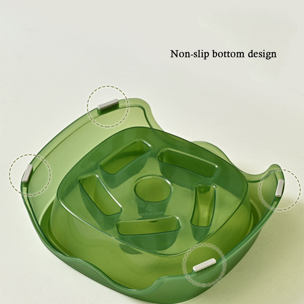Anti Choking Slow Feeding Pet Water Bowl
