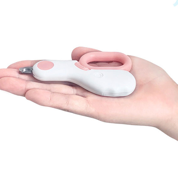 Pet Nail Trimmer LED Illuminated Mini ABS Grooming Tool