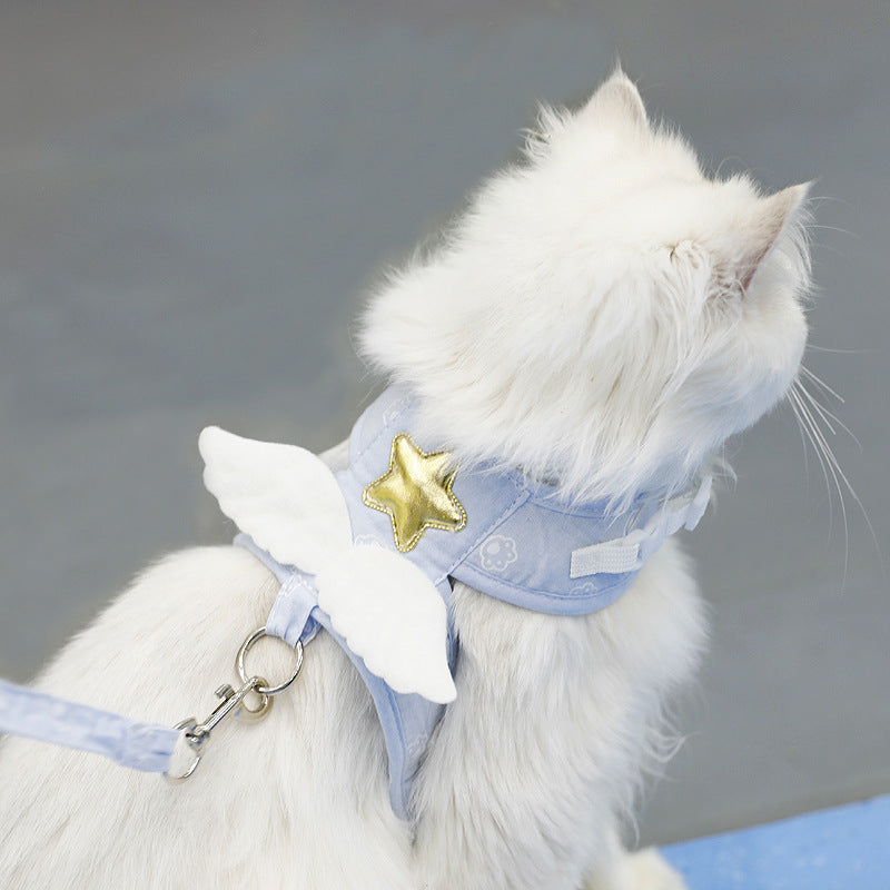 Pet Angel Wings Harness Leash Set Safety Gear