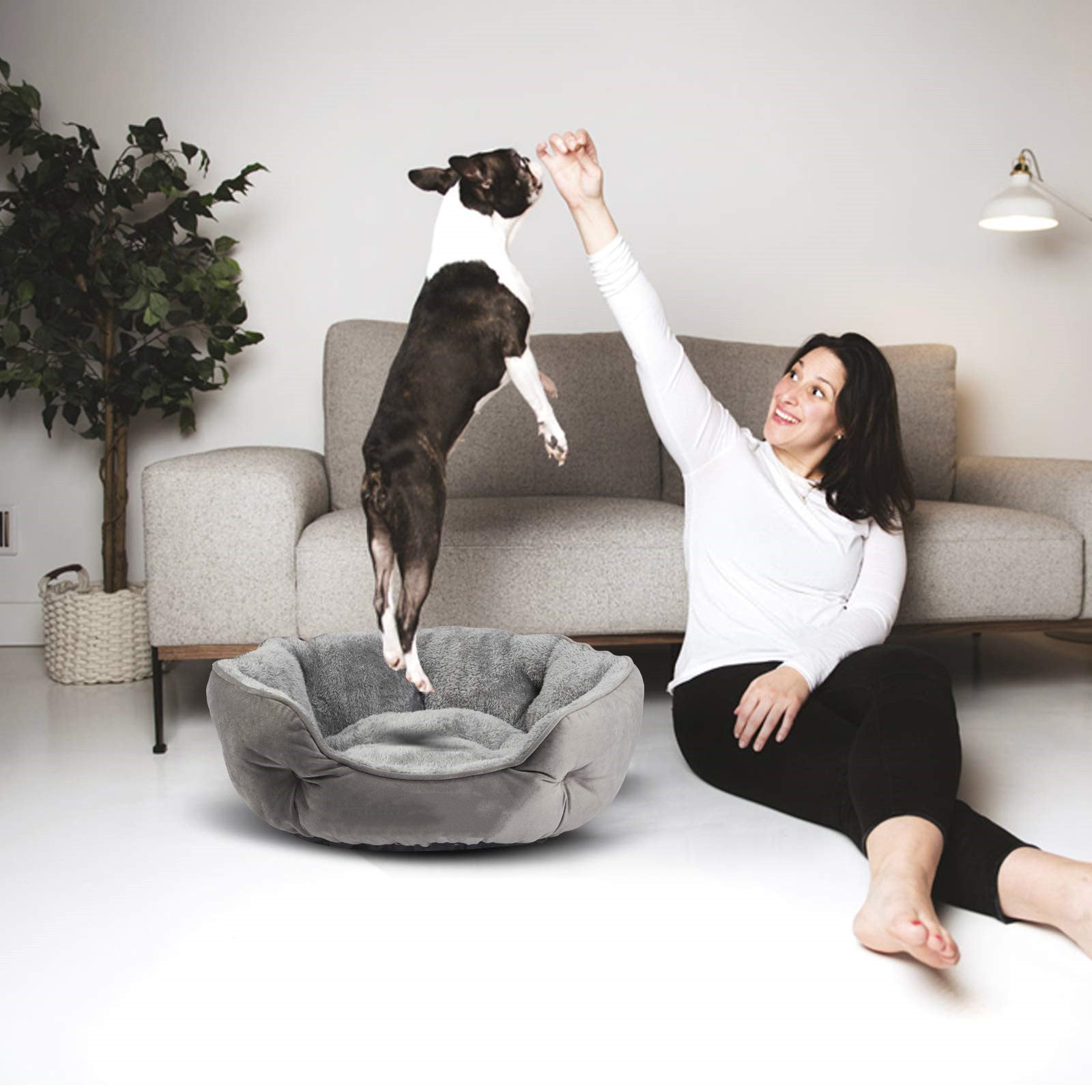 Round Cozy Pet House Bed
