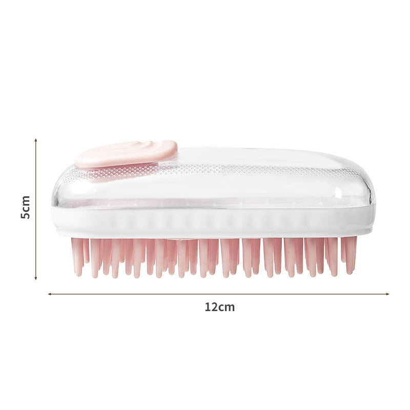 Pet Bath Brush Silicone Massage Foam Cleaning Tool