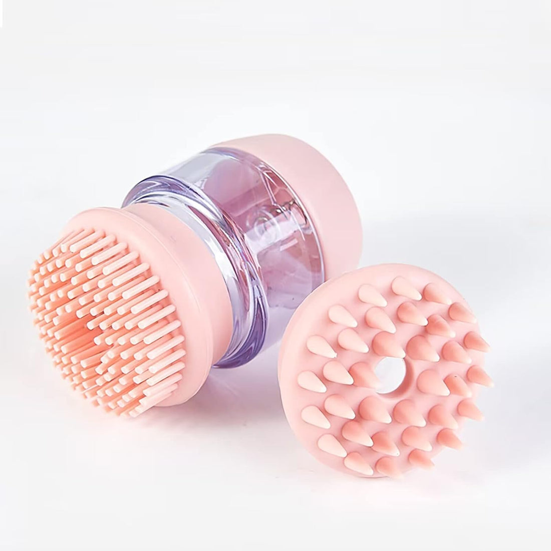 Pet Bath Brush Silicone Double Head Shampoo Dispenser Tool