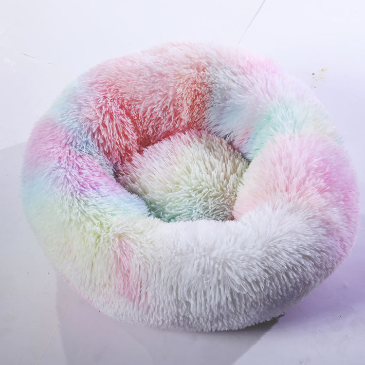 Round Cotton Warm Winter Pet Sleeping Bed