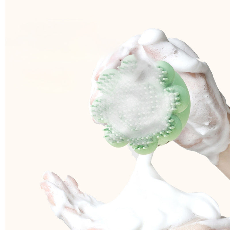 Pet Bath Brush Silicone Massage Shampoo Comb Cleaning Tool