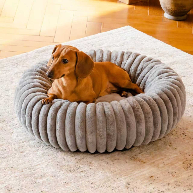 High Grammage Plush Round Warm Pet Bed Mat