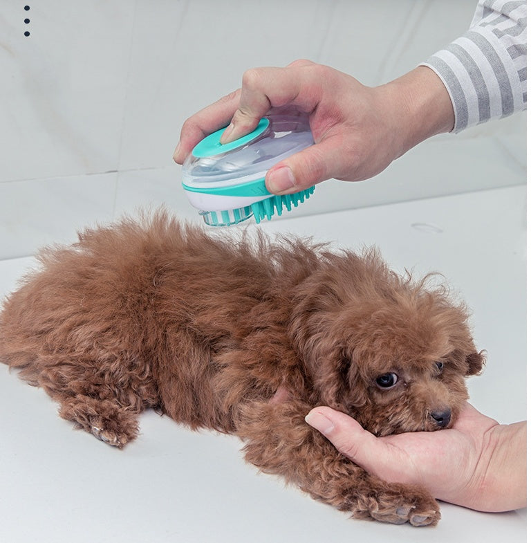 Pet Bath Massage Brush Grooming Cleaning Tool