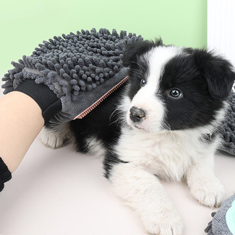 Pet Bathing Brush 2 In 1 Grooming Massage Cleaning Glove