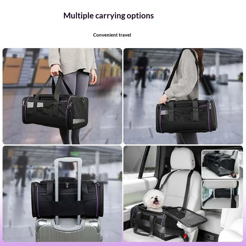 Pet Carrier Soft Expandable Travel Flight Bag