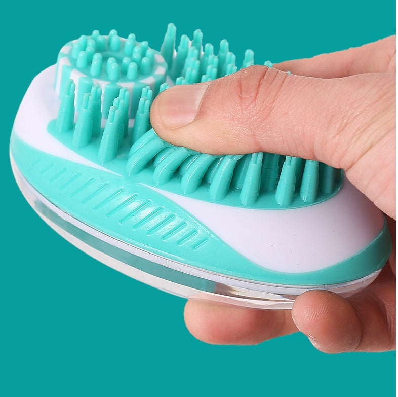 Pet Bath Massage Brush Grooming Cleaning Tool